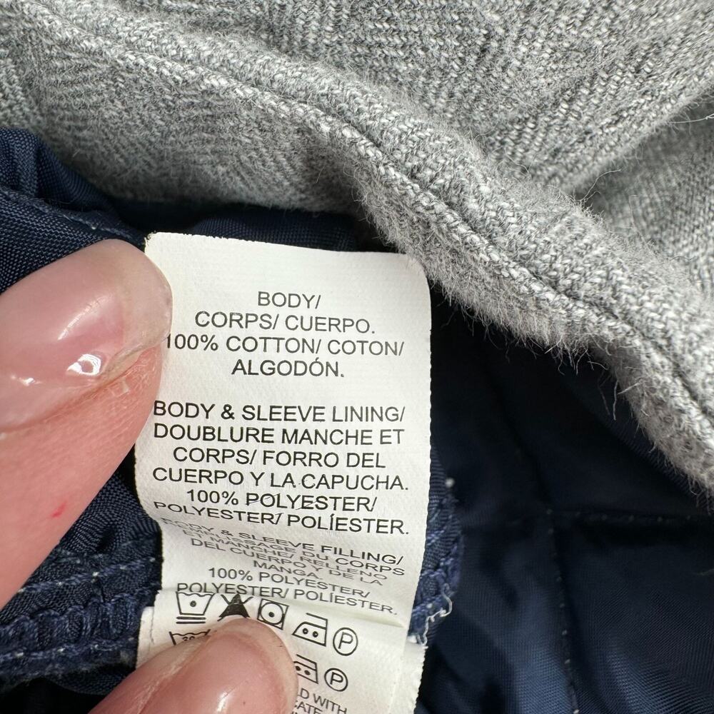 Lucky Brand Quilted Flannel Shacket Men's Size Large Gray - Picture 7 of 9